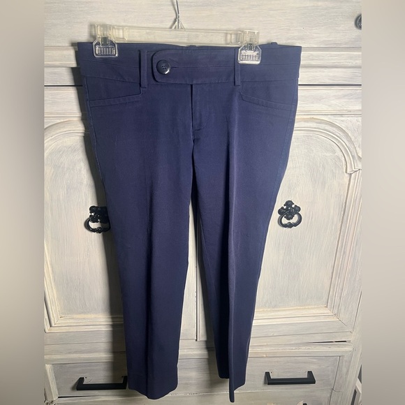 Lilly Pulitzer Midnight Navy Low-Rise Stretch Dressy Cropped Pants - Picture 2 of 7